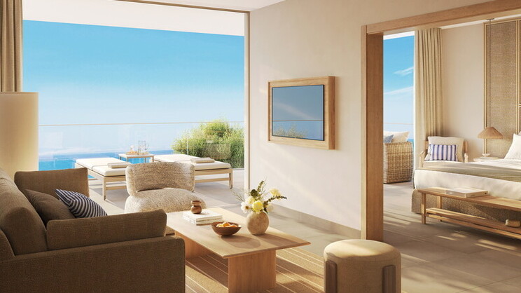 Deluxe Two-Bedroom Bungalow Suite Balcony Beach